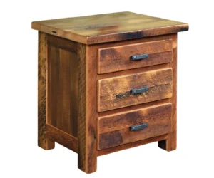 Farmhouse 3 Drawer Nightstand by Arista Wood